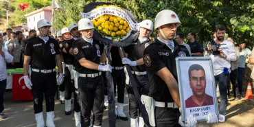 İzmir'de ormanın kahraman şehidi son yolculuğuna uğurlandı
