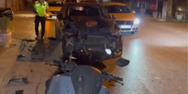 Düzce’de otomobil ile motosiklet çarpıştı: 2 yaralı